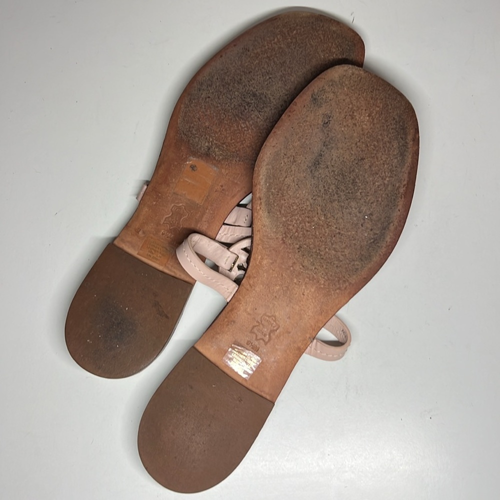 Tory Burch Miller Leather Sandals (Seashell Pink) Women’s Size 9.5 M - Picture 12 of 16